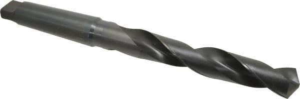 Chicago-Latrobe - 1-5/8", 5MT 118° Point High Speed Steel Taper Shank Drill Bit - Oxide Finish, 10" Flute Length, 17" OAL, Spiral Flute, Series 110 - USA Tool & Supply