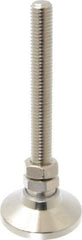 Gibraltar - 1/2-13 Bolt Thread, Studded Pivotal Stud Mount Leveling Pad & Mount - 5,000 Max Lb Capacity, 1-7/8" Base Diam - USA Tool & Supply