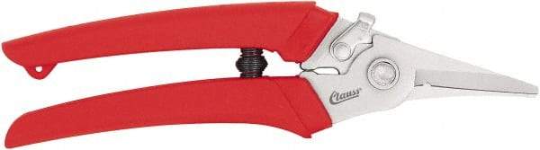 Clauss - 7-1/4" OAL, 1" Capacity, Wire Cutter - 2" Jaw Length x 1/8" Jaw Width, Ergonomic Plastic Handle - USA Tool & Supply