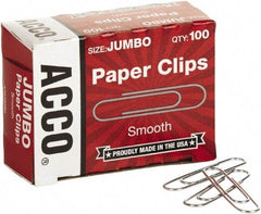 ACCO - 1-3/4" Wide Paper Fastener - Silver - USA Tool & Supply