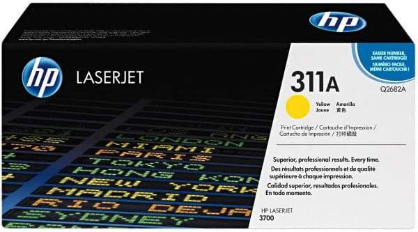 Hewlett-Packard - Yellow Toner Cartridge - Use with HP Color LaserJet 3700 - USA Tool & Supply