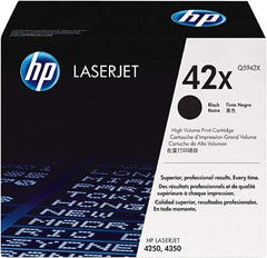 Hewlett-Packard - Black Toner Cartridge - Use with HP LaserJet 4250, 4350 - USA Tool & Supply