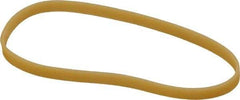 Alliance - 3 Inch Circumference, 1/8 Inch Wide, Pale Crepe Gold Rubber Band Strapping - 1,100 Pieces - USA Tool & Supply