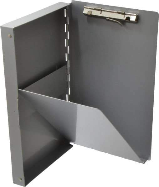 Saunders - 10 Inch Long x 6 Inch Wide x 1 Inch High, Clip Board - Silver - USA Tool & Supply