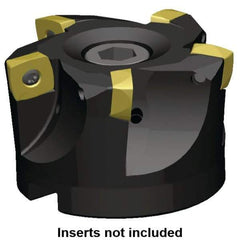 Kennametal - 3" Cut Diam, 0.098" Max Depth, 1" Arbor Hole, 8 Inserts, XD 12 Insert Style, Indexable Copy Face Mill - C7792VXD12-A3.00Z08R Cutter Style, 1.97" High, Through Coolant, Series 7792 - USA Tool & Supply
