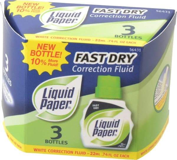 Paper Mate Liquid Paper - Fast Dry Correction Fluid - 22 ml - USA Tool & Supply