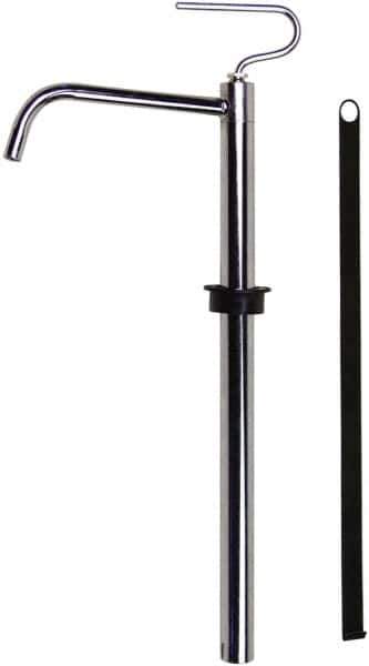 Value Collection - 3/4" Outlet, Steel Hand Operated Drum Pump - 4 oz per Stroke, 18-1/2" OAL, For Petroleum Based Products - USA Tool & Supply