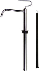 Value Collection - 3/4" Outlet, Steel Hand Operated Drum Pump - 4 oz per Stroke, 18-1/2" OAL, For Petroleum Based Products - USA Tool & Supply