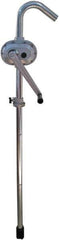 Value Collection - 1-1/4" Outlet, Aluminum Hand Operated Rotary Pump - 30 oz per Stroke, 51" OAL, For Fuel Oil, Kerosene, Gasoline, Antifreeze & Other Noncorrosive Fluids - USA Tool & Supply