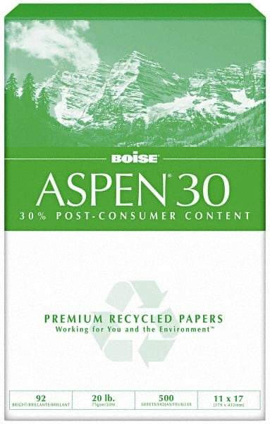 Boise - 11" x 17" White Copy Paper - Use with Laser Printers, High-Speed Copiers, Plain Paper Fax Machines - USA Tool & Supply