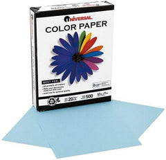 UNIVERSAL - 8-1/2" x 11" Blue Copy Paper - Use with Laser Printers, Copiers, Offset Presses, Spirit Duplicators - USA Tool & Supply