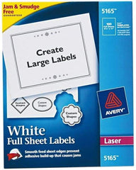 AVERY - 11" Long, White Paper Shipping Label - For Laser Printers - USA Tool & Supply