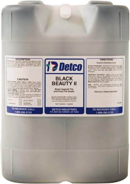 Detco - 5 Gal Container Finish - Use on Resilient Flooring - USA Tool & Supply
