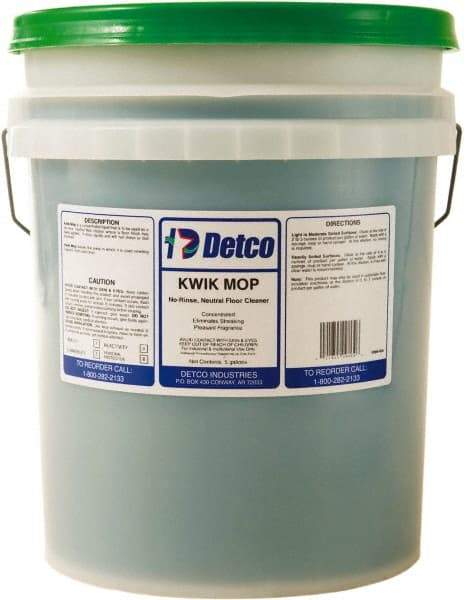 Detco - 5 Gal Pail Cleaner - Use on Resilient Flooring - USA Tool & Supply