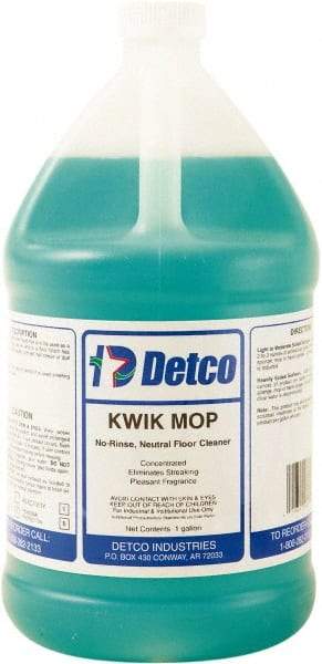 Detco - 1 Gal Bottle Cleaner - Use on Resilient Flooring - USA Tool & Supply