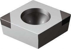 Sandvik Coromant - CCGW21.51 WH Grade 7025 CBN Turning Insert - Uncoated, 80° Diamond, 1/4" Inscr Circle, 3/32" Thick, 1/64" Corner Radius - USA Tool & Supply