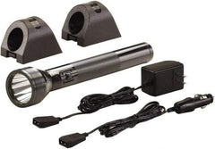 Streamlight - White LED Bulb, 350 Lumens, Industrial/Tactical Flashlight - Black Aluminum Body, 1 6V NiMH Battery Included - USA Tool & Supply