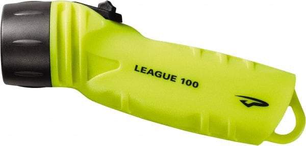 Princeton Tec - White LED Bulb, 350 Lumens, Industrial/Tactical Flashlight - Neon Yellow Plastic Body, 4 AA Alkaline Batteries Included - USA Tool & Supply