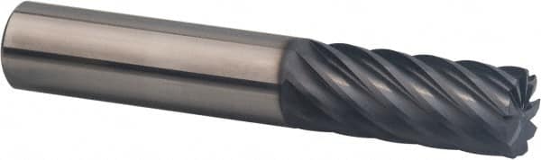 SGS - 16mm Diam, 32mm Length of Cut, 16mm Shank Diam, 92mm OAL, 9 Flute Solid Carbide Square End Mill - USA Tool & Supply
