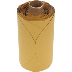 3M - 5" Diam, 240 Grit Aluminum Oxide Adhesive PSA Disc - Very Fine Grade, Gold, Paper Backing, Flexible, Use with Random Orbital Sanders - USA Tool & Supply