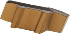 Iscar - 157015GIP X Grade IC830, 1.57mm Cutting Width Carbide Grooving Insert - 2.7mm Max Depth of Cut, Right Hand, 0.15mm Corner Radius, TiAlN Finish - USA Tool & Supply