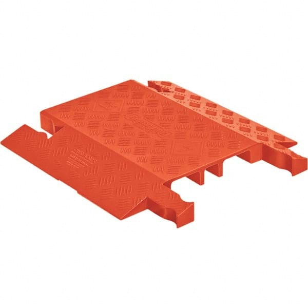 Checkers - On Floor Cable Covers Cover Material: Polyurethane Number of Channels: 3 - USA Tool & Supply