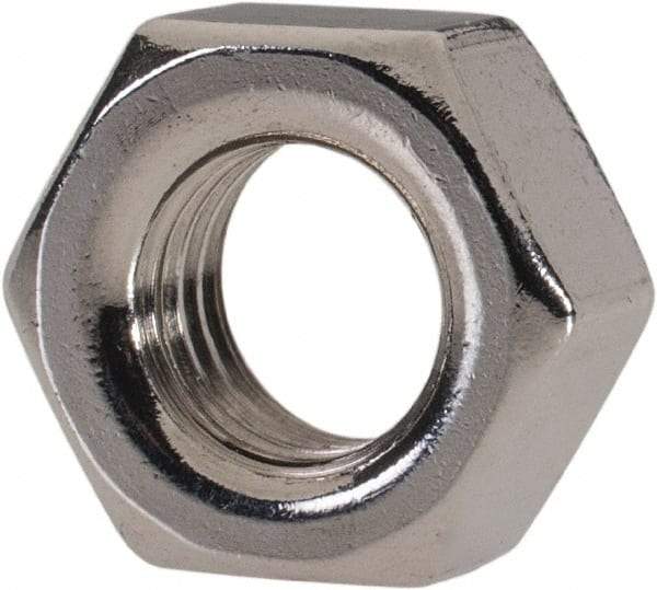Value Collection - M7x1.00 Metric Coarse Stainless Steel Right Hand Hex Nut - 11mm Across Flats, 5.5mm High, Uncoated - USA Tool & Supply