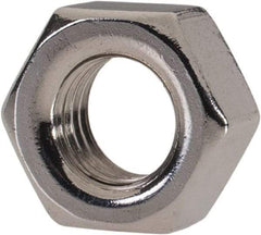 Value Collection - M7x1.00 Metric Coarse Stainless Steel Right Hand Hex Nut - 11mm Across Flats, 5.5mm High, Uncoated - USA Tool & Supply