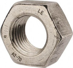 Value Collection - M33x3.50 Metric Coarse Stainless Steel Right Hand Hex Nut - 50mm Across Flats, 26mm High, Uncoated - USA Tool & Supply