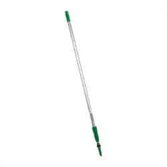 Unger - 144" Long x 1.15" Diam Aluminum Handle for Unger Products - Threaded Connection, Silver, Telescoping - USA Tool & Supply