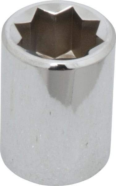 Proto - 5/8", 1/2" Drive, Standard Hand Socket - 8 Points, 1-1/2" OAL, Alloy Steel, Chrome Finish - USA Tool & Supply