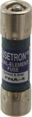 Cooper Bussmann - 250 VAC, 4 Amp, Time Delay Pin Indicator Fuse - Fuse Holder Mount, 1-1/2" OAL, 10 at 125 V kA Rating, 13/32" Diam - USA Tool & Supply