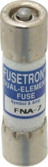 Cooper Bussmann - 125 VAC, 7 Amp, Time Delay Pin Indicator Fuse - Fuse Holder Mount, 1-1/2" OAL, 10 at AC kA Rating, 13/32" Diam - USA Tool & Supply