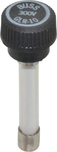 Cooper Bussmann - 300 VAC, 10 Amp, Fast-Acting Size Rejecting/NonRejecting Fuse - Fuse Holder Mount, 2-1/4" OAL, 10 at AC kA Rating, 15.9mm Diam - USA Tool & Supply