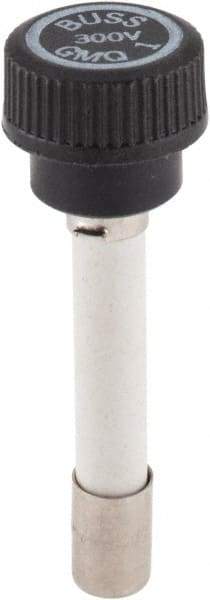 Cooper Bussmann - 300 VAC, 1 Amp, Time Delay Size Rejecting/NonRejecting Fuse - Fuse Holder Mount, 2-1/4" OAL, 10 at AC kA Rating, 15.9mm Diam - USA Tool & Supply