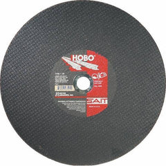 Sait - 16" Aluminum Oxide Cutoff Wheel - 1/8" Thick, 1" Arbor, 4,800 Max RPM, Use with Portable Tools - USA Tool & Supply