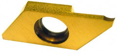 NTK - CTP FLN ZM3 Grade, 0.0591" Cutting Width, Carbide Cutoff Insert - 0° Neutral Lead Angle, 0.002" Cnr Rad, TiN Coated - USA Tool & Supply