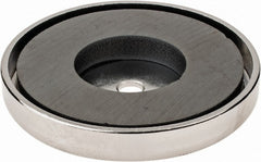 Mag-Mate - 19 Lb Max Pull Force, 5/16" Overall Height, 2.03" Diam, Ceramic Cup Magnet - USA Tool & Supply