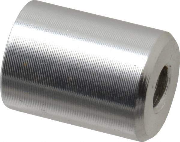 Mag-Mate - 8-32 Thread, 3/8" Diam, 1/2" High, 0.65 Lb Average Pull Force, Neodymium Rare Earth Pot Magnet - 1/4" Tapped Hole Depth, Nickel Plated, Aluminum Insulated - USA Tool & Supply