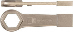 Ampco - 2-5/8" 6 Point Striking Box Wrench - Single End, 13-1/2" OAL, Aluminum Bronze - USA Tool & Supply