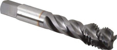 OSG - 3/4-10 UNC 4 Flute Modified Bottoming Spiral Flute Tap - Vanadium High Speed Steel, TiCN Finish, 4-1/4" OAL, Right Hand Flute, Right Hand Thread, H3, Series 290 - USA Tool & Supply