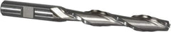 Weldon - 1/2" Diam, 3" LOC, 2 Flute High Speed Steel Roughing & Finishing Square End Mill - Uncoated, 5" OAL, 1/2" Shank Diam, Weldon Shank, 30° Helix, Centercutting - USA Tool & Supply