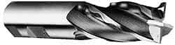 Weldon - 1-1/4" Diam, 2" LOC, 6 Flute Cobalt Roughing & Finishing Square End Mill - Uncoated, 4-1/2" OAL, 1-1/4" Shank Diam, Weldon Shank, 30° Helix, Centercutting - USA Tool & Supply
