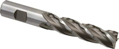 Weldon - 3/4" Diam, 3" LOC, 4 Flute Cobalt Roughing & Finishing Square End Mill - Uncoated, 5-1/4" OAL, 3/4" Shank Diam, Weldon Shank, 30° Helix, Non-Centercutting - USA Tool & Supply