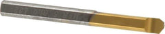 Carmex - 0.04" Groove Width, 0.24" Min Hole Diam, 7/8" Max Hole Depth, Face Grooving Tool - 0.06" Projection, 2" OAL, Solid Carbide, TiN Finish - Exact Industrial Supply
