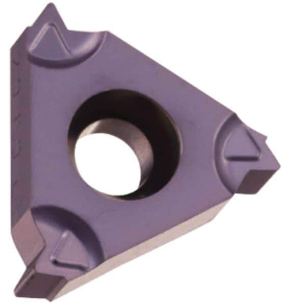 Hertel - 11IL Internal Left Hand ISO Laydown Threading Insert - Grade HG225TR, TiAlN Coated Carbide, 1/4" Inscribed Circle - USA Tool & Supply