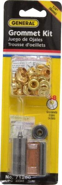 General - 52 Piece Grommet Kit - 1/4" ID - USA Tool & Supply