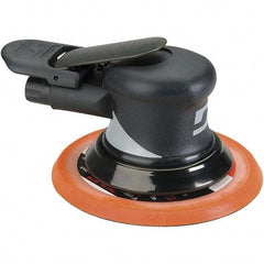 Dynabrade - 12,000 OPM, 18 CFM Air Consumption, Palm Air Orbital Sander - Round Pad, 1/4 NPT Inlet - USA Tool & Supply