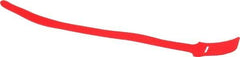 SpeedTech - 15" Long Red Nylon & Polyethylene Hook & Loop Strap - 50 Lb Tensile Strength - USA Tool & Supply