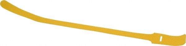 SpeedTech - 15" Long Yellow Nylon & Polyethylene Hook & Loop Strap - 50 Lb Tensile Strength - USA Tool & Supply